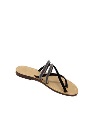 sandali capresi in velluto Da Costanzo | X2FNEROAZZ